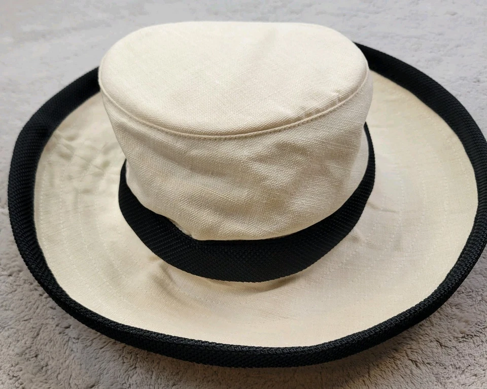 Chapéu The Tilley Hemp Feminino Médio Natural Faixa Preta TH8 Tilley Endurables UPF - Imagem 2 de 4