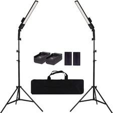 LED Video Light Portable Photography Light Kit Battery Powered