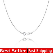Gorgeous 925 Sterling Silver Chain - Comfortable, Thin Sturdy for Daily Wear