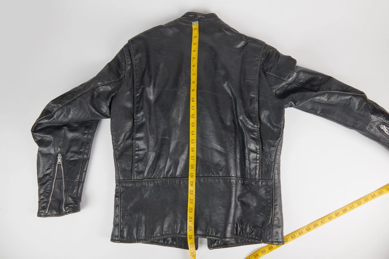 Brooks Vintage 1960s Men's Gold Label Blk Cafe Racer Moto Jacket Sz 42 MODDED!!! image 23