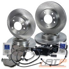 BREMSENSET BREMSENKIT + WARNKONTAKT VORNE+HINTEN FÜR BMW 3-ER E46 316 318