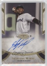 2021 Topps Tier One Prime Performers 121/300 Starling Marte #PPA-SMA Auto 1b8