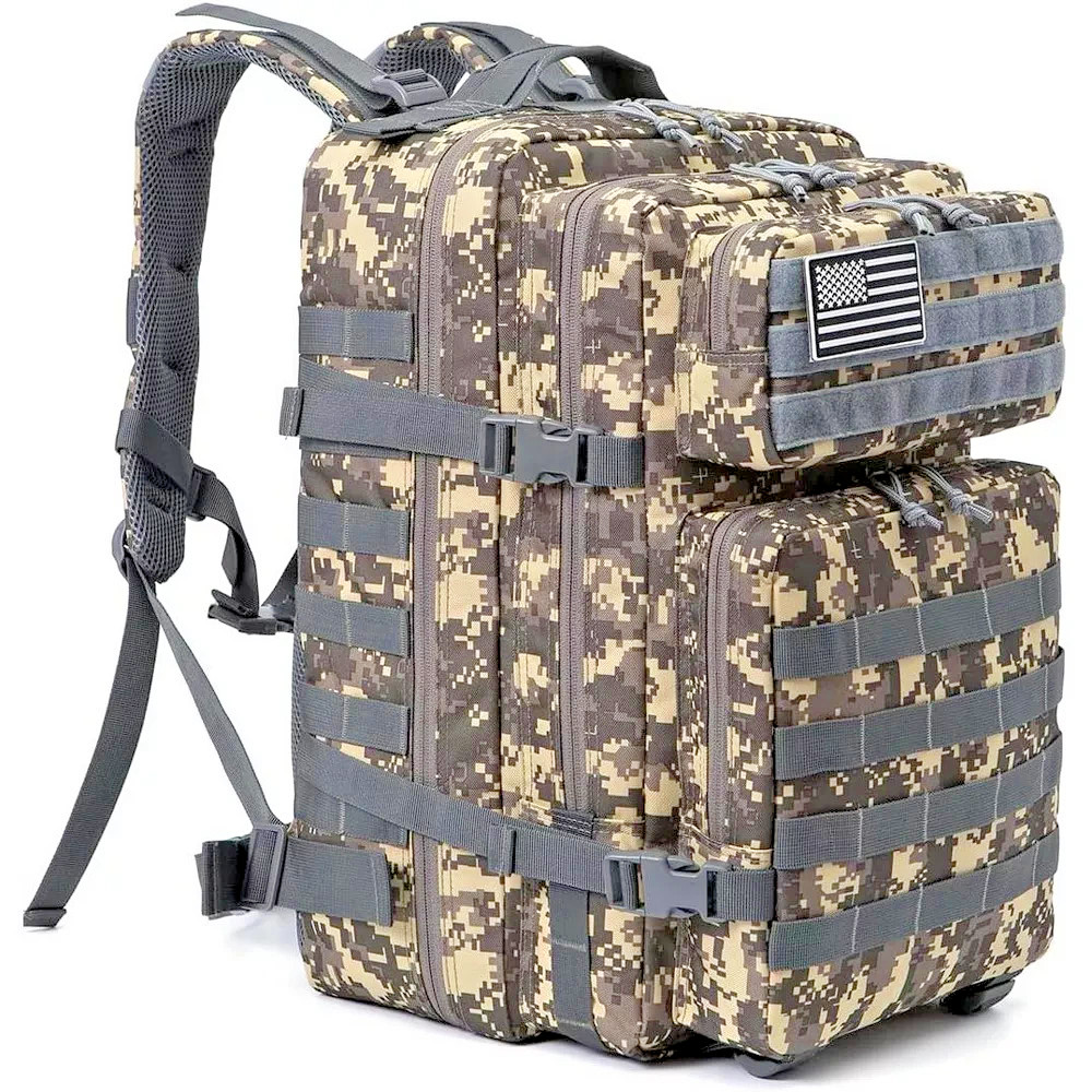 S For Men Camping Hiking Trekking Daypack Camo