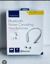 Insignia Bluetooth Noise-Canceling Headphones with Microphone, NS-CAHBTEBNC-S-C