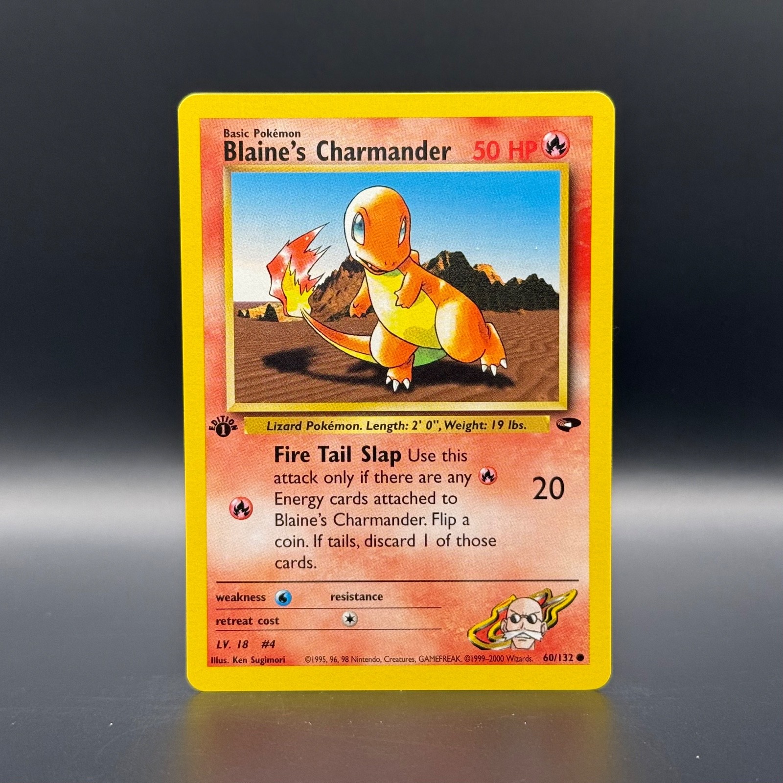 2000 Pokemon Gym Challenge 1st Edition Blaine's Charmander #60/132 NM