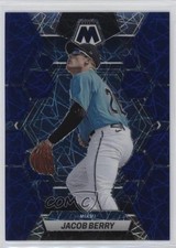 2023 Panini Chronicles Mosaic Blue Velocity Prizm 78/99 Jacob Berry #6 1u6