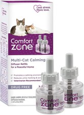 Comfort Zone Multi-Cat Diffuser Refill 2 Pack For Cat Kitten Calming - 2 Pack
