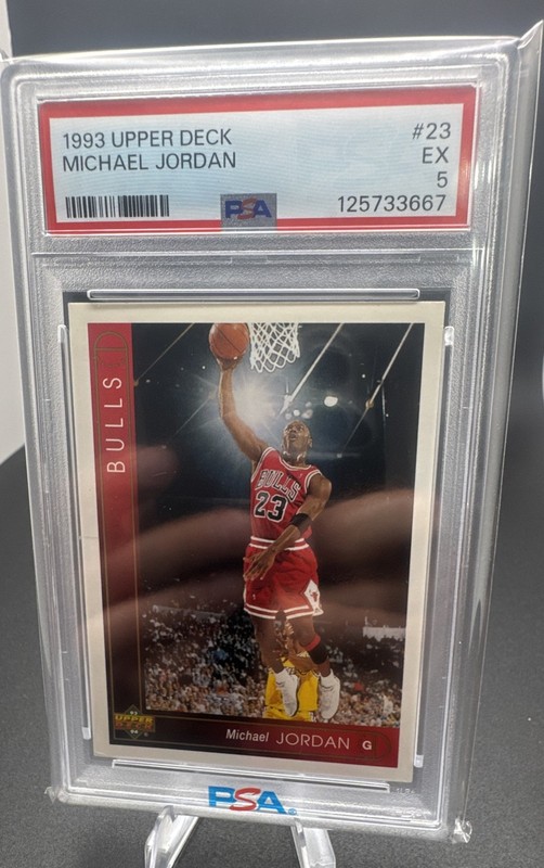 1993-94 Upper Deck - Michael Jordan #23 Black Shading Through Jordan PSA 5