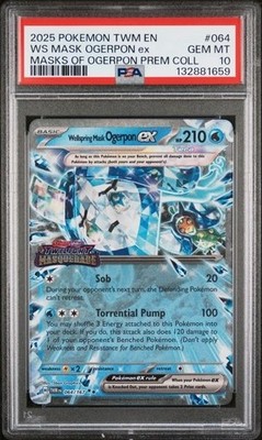 WELLSPRING MASK OGERPON EX #064 PSA 10 • 2024 POKEMON TWM EN