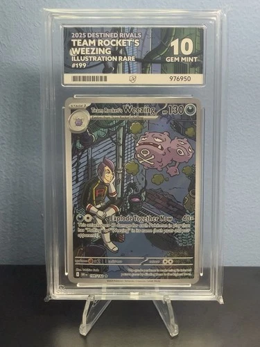 Pokémon TCG Team Rocket's Weezing 199/182 Destined Rivals IR Ace 10