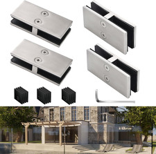 Railing Glass Clamps 4 Pack 304 Ss Fits 516- 38-12 Glass Thickness Gla Railing Glass Clamps 4 Pack 304 Ss Fits 516- 38-12 Glass Thickness Gla