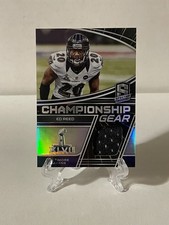 2022 Spectra Ed Reed Championship Gear Patch /75 #CG-ERE Baltimore Ravens HOF