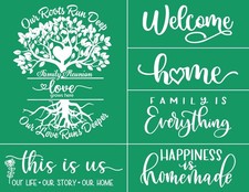 Family Silk Screen Stencil Reusable Self Adhesive Mesh Transfers Craft Painting