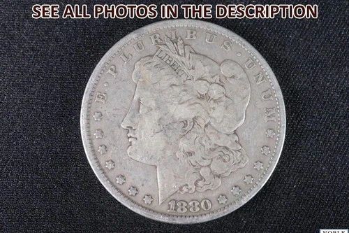 NobleSpirit Desirable 1880 Morgan SILVER Dollar Fine
