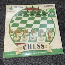 Stonerware Chess COMPLETE ICUP 2004 Pot Marijuana Themed Stoner
