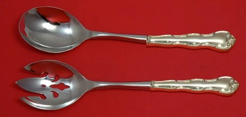 Rondo by Gorham Sterling Silver Salad Serving Set Pierced Custom Made 10 7/8"