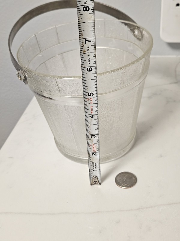 Vintage Glass Ice Bucket