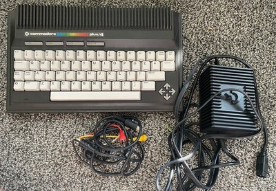 Vintage Commodore Plus/4 Computer With Power Supply And Original Box