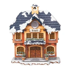 Hubrig Volkskunst 5.5" School Christmas Decor Handcrafted German Wooden Figurine