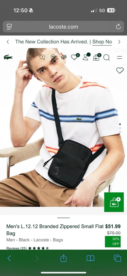 Lacoste Shoulder Bag - Image 3 of 4