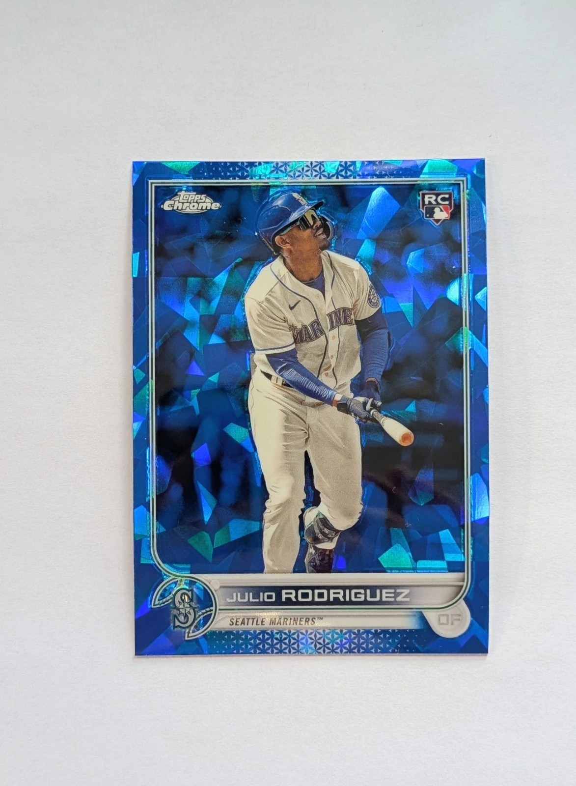 Julio Rodriguez Rookie Sapphire 2022 Topps Chrome Update US44 Seattle Mariners