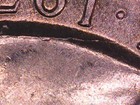 1976 D Bicentennial Quarter Error Coin Die Break Obverse Die Crack Reverse — photo 10