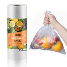 12” x 16” Food Storage Bags Clear Plastic Produce Bag, Disposable Plastic Bag...