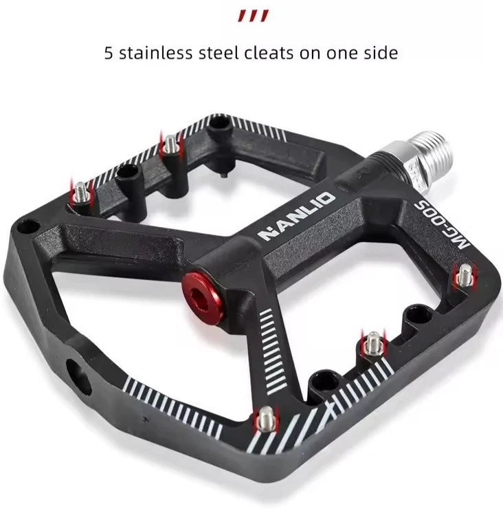 MTB Fahrrad Pedale Mountainbike Flatpedale Aluminium 9/16" versiegelt Lager leicht