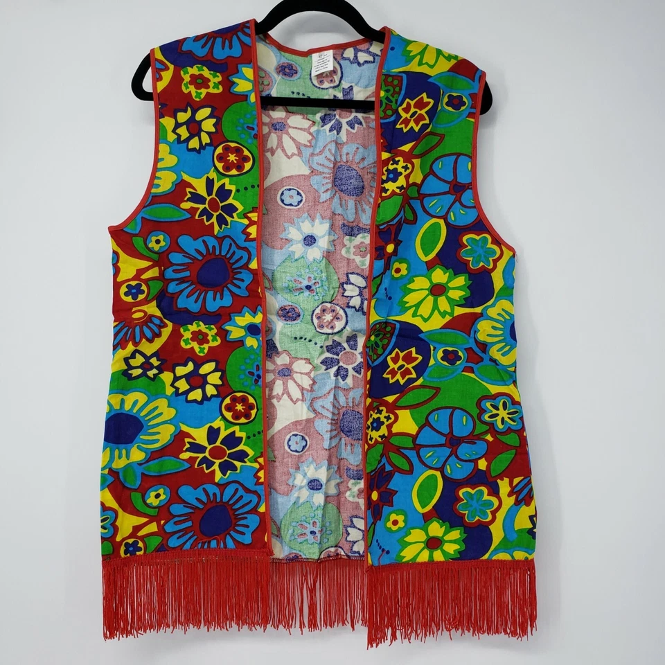 Foro Novedades Disfraz Hippie Dippie Talla L Adulto Talla 42" Pecho Camisa Chaleco Pantalones  Foto 4 de 4