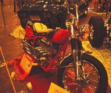1941 Indian Custom Motorcycle at a 1968 Hot Rod Car Show 8"x 10" Photo 1