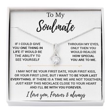 To My Soulmate Necklace, Birthday Gifts For Her, Christmas Gift For Soulmate