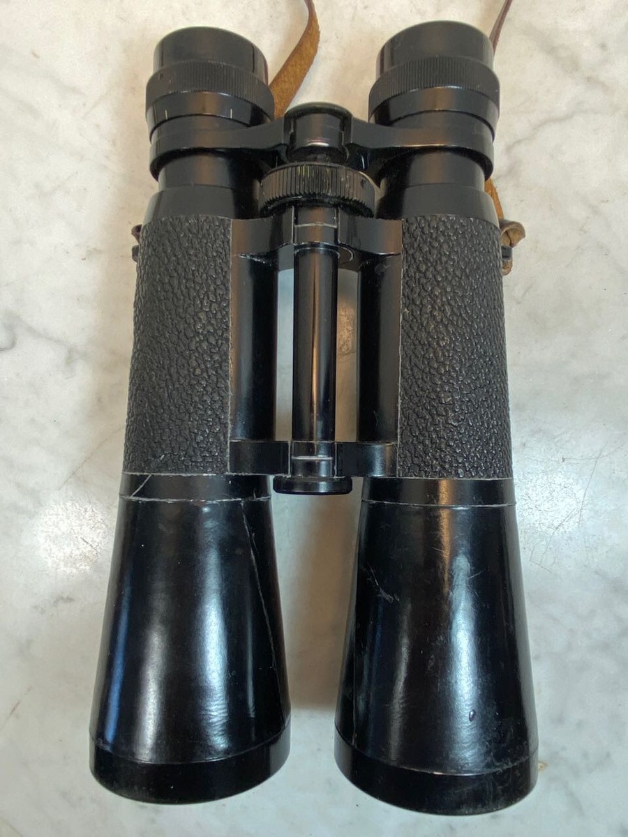 Antique HENSOLDT WETZLAR Dialyt 7x50 Binoculars + Case WW2