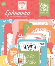 Echo Park Paper BIRTHDAY GIRL  Ephemera Pieces~CUTE~Quick Ship