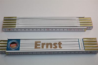 Zollstock mit Namen     ERNST    Lasergravur 2 Meter Handwerkerqualität