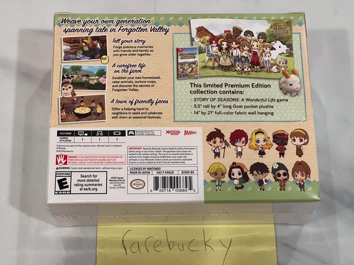 Story of Seasons: A Wonderful Life Premium Edition (Switch) NEW