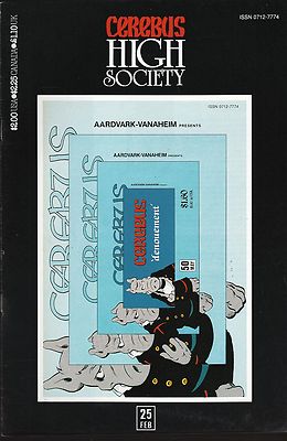 Cerebus: High Society No.25 / 1991 Dave Sim / Reprints Cerebus No.50