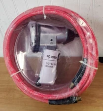 NEW-Jobsmart Pneumatic 1/2" Impact Wrench W/ Hose