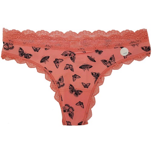 Damas Mujeres Gilly Hicks Hollister ribete de encaje Ropa interior Tanga  Mariposa Rosa Nuevo | eBay