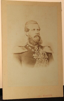 CDV Photo Of Kaiser Frederick III King of Prussia by Karl Krause Berlin