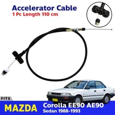 Accelerator Throttle Cable Fits Toyota Corolla EE90 AE90 4D Sedan 1988-93