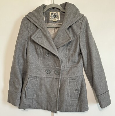 Vtg  90s Y2K ESPRIT Sz M Gilmore Girls Boho Wool Coat Jacket