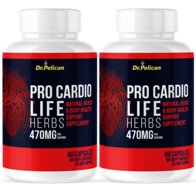 Pro Cardio Life-Cardiovascular Health,Blood Pressure & Sugar Support- 2 Bottles