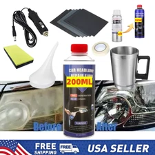 Car Repair Kit Headlight Restoration Liquid Set Polymer Kit Chemical Polishing