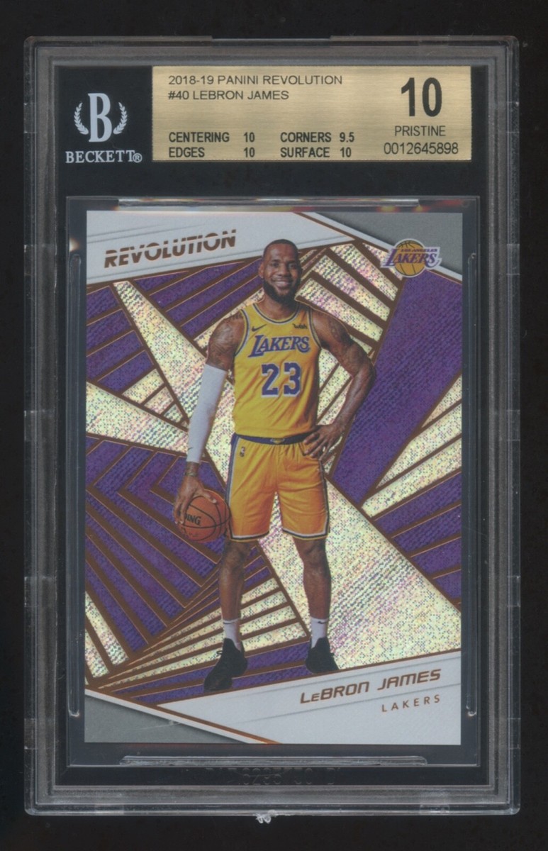 BGS 10 PRISTINE LEBRON JAMES 2018 REVOLUTION FOIL SP LAKERS