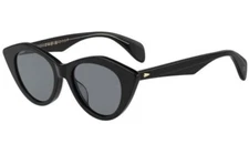 Rag&Bone 1028 Women's Cat Eye Sunglasses in BLACK 49 mm