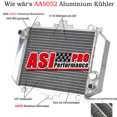 Aluminium Rennsport Kühler Für Kawasaki GPZ500S GPZ500 Ninja 500R 1994-2004 1995