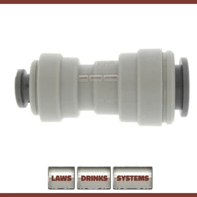 John Guest 3/8" - 1/4" Reducing Straight Connector PI201208S