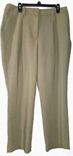 Nice Khaki Tan Nine West  Size 16 Pleated Front Slacks Pants  W/ Pockets