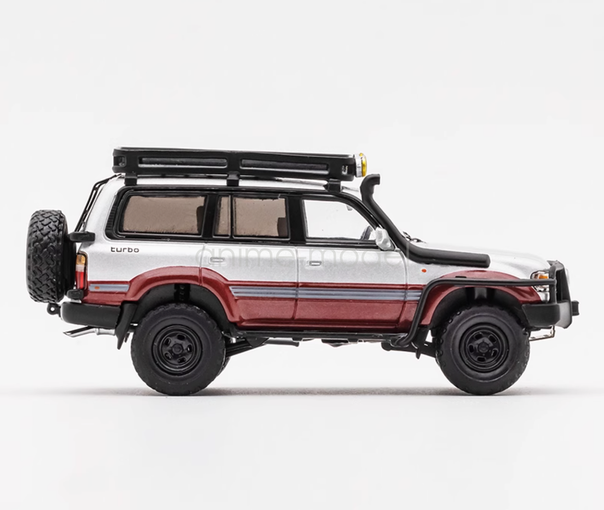 GCD 1:64 Silver Land Cruiser LC80 Off Road SUV Diecast Metal Car