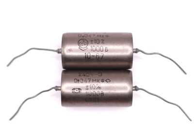 2x K40Y-9 K40U-9 0.01uF 630V Matched Pair Audio Capacitors Paper In Oil